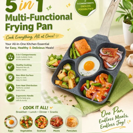5-in-1 Multifunctional Frying Pan