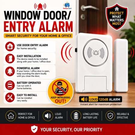 (2 PCs) - Window Door / Entry Alarm (Ultimate Security Alarm)