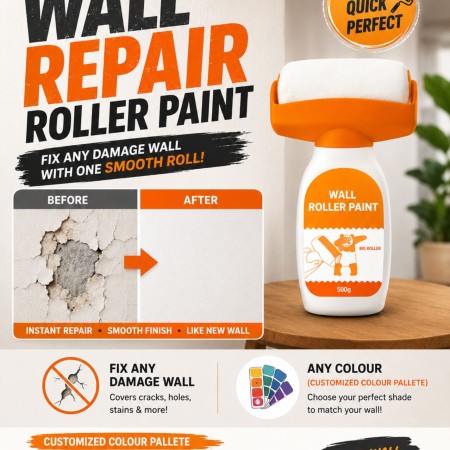Wall Repair Roller Paint 500 ML- Customised Colour Paint DYI